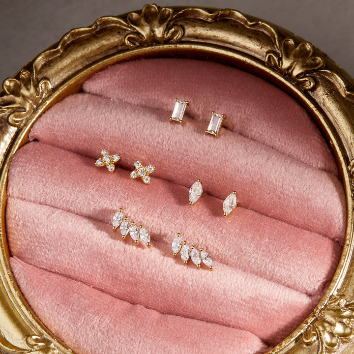 Zola Flower Flat Back Earrings