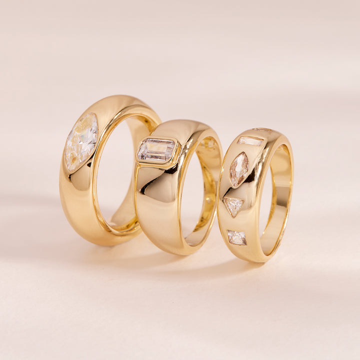 Carter Baguette Dome Ring