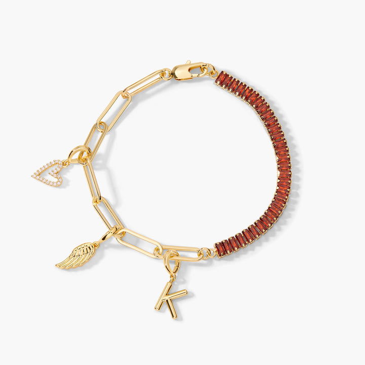 Priya Birthstone Charm Bracelet