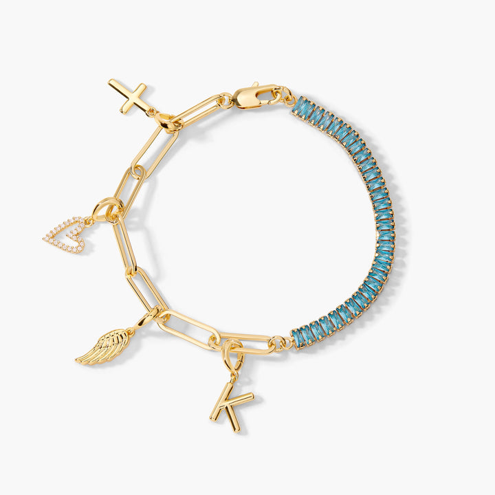 Priya Birthstone Charm Bracelet