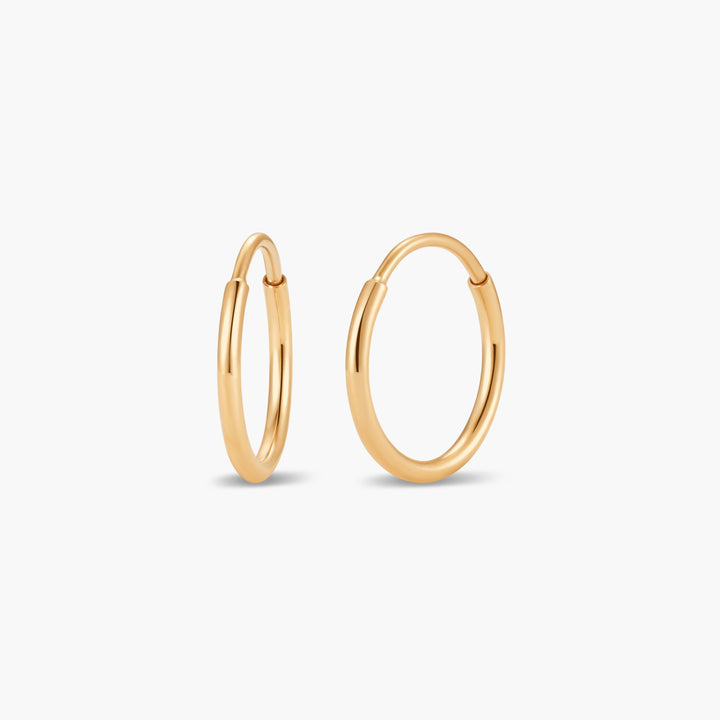 Cleo Petite 14K Gold Hoops