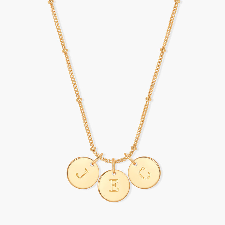 Madeline Three Initial Pendant