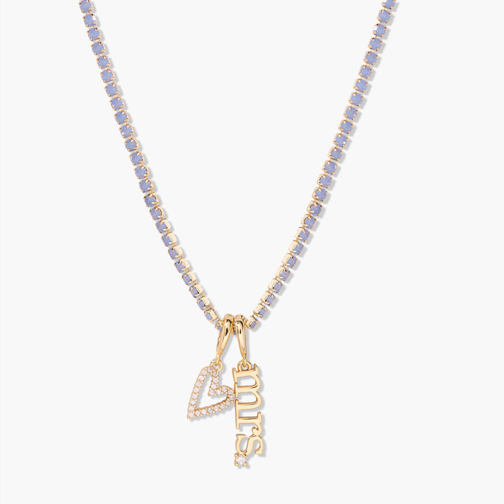 Build Your Own Something Blue Opal Charm Necklace