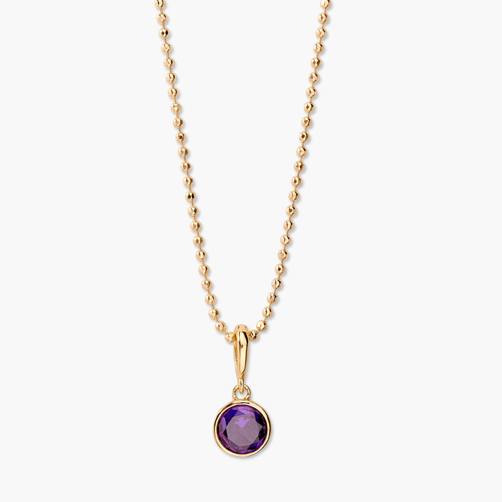 Build Your Own Sadie Bezel Birthstone Necklace