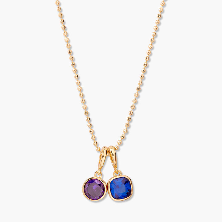 Build Your Own Sadie Bezel Birthstone Necklace