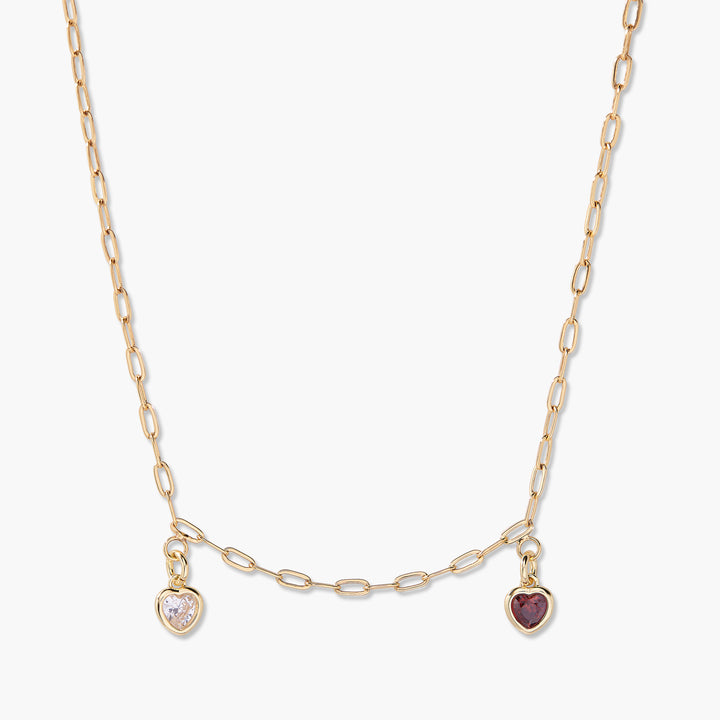 Mackenzie Heart Birthstone Necklace