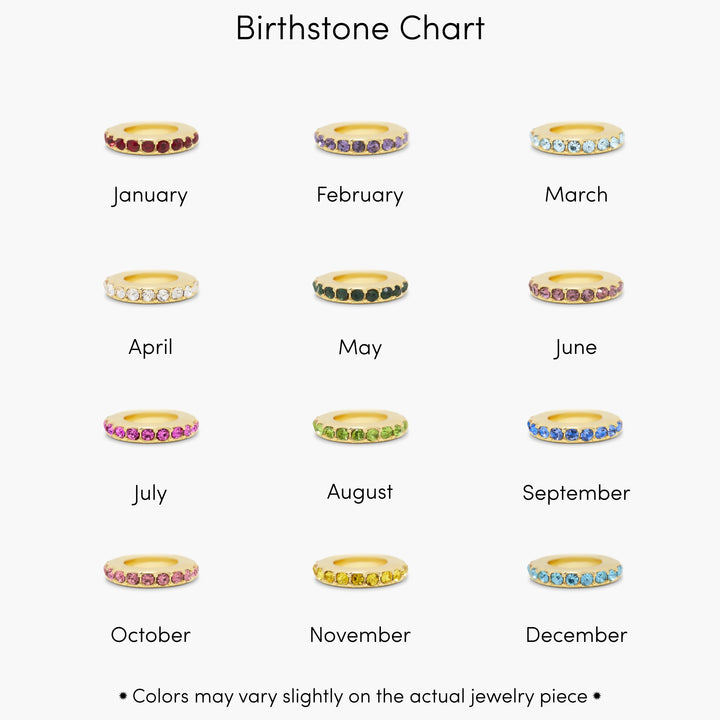 Kate Birthstone Initial Mini Heart Necklace