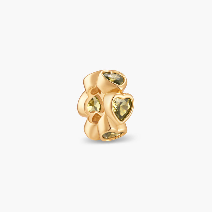 Gaby Heart Birthstone Bead