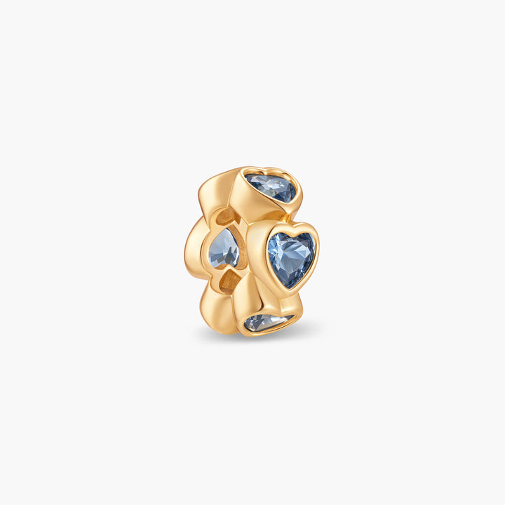 Gaby Heart Birthstone Bead