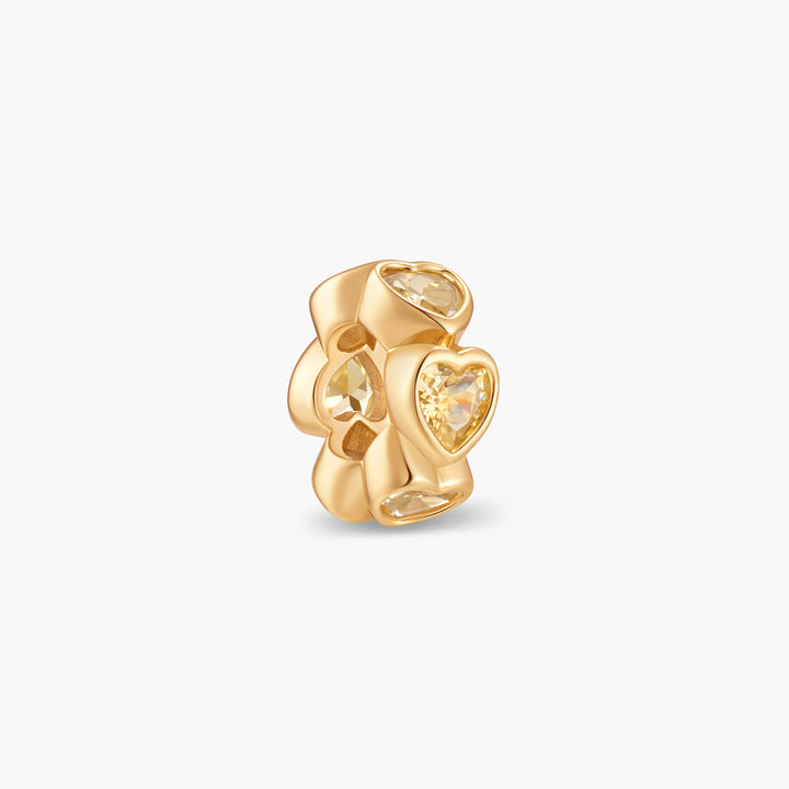 Gaby Heart Birthstone Bead