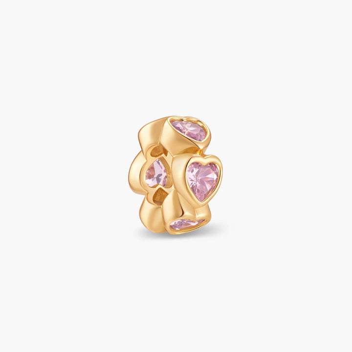 Gaby Heart Birthstone Bead