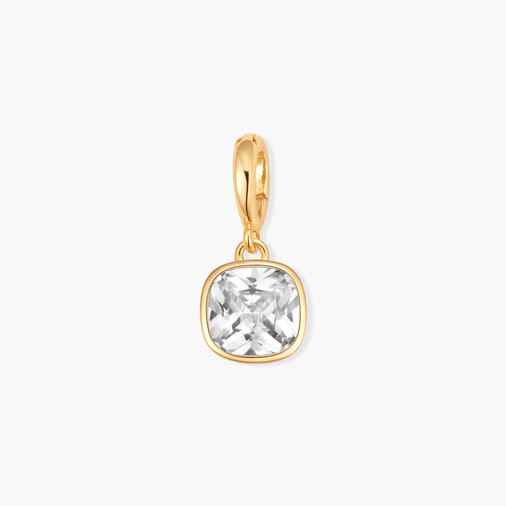 Sadie Square Bezel Birthstone Charm