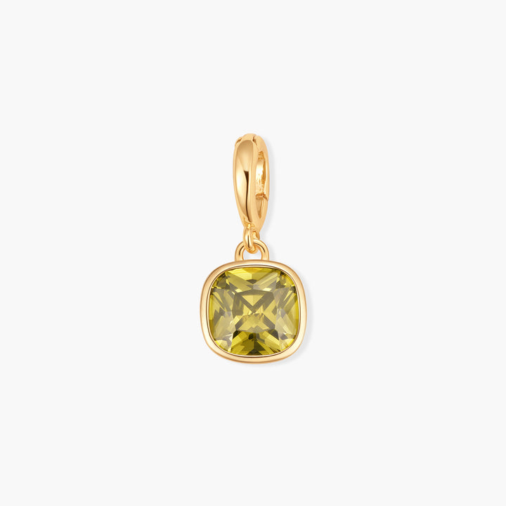 Sadie Square Bezel Birthstone Charm