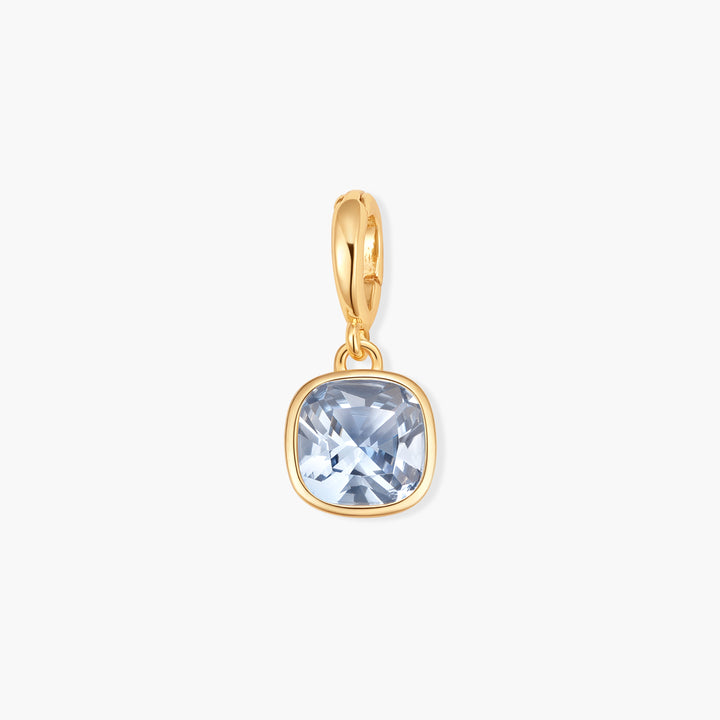 Sadie Square Bezel Birthstone Charm