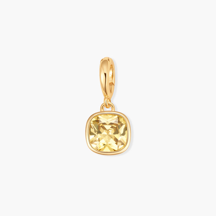 Sadie Square Bezel Birthstone Charm