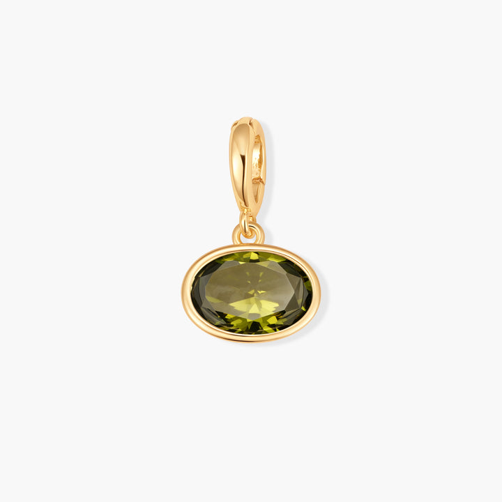 Sadie Oval Bezel Birthstone Charm