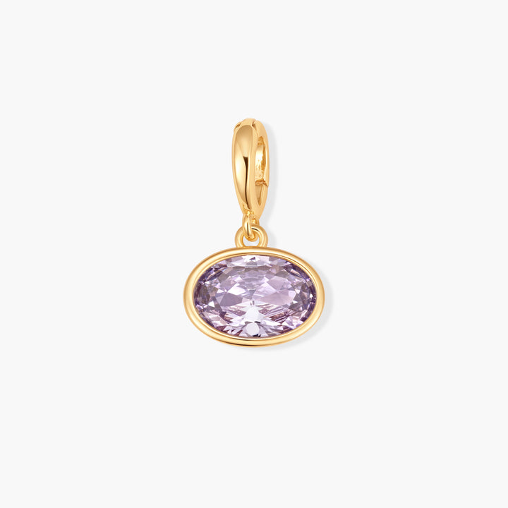 Sadie Oval Bezel Birthstone Charm