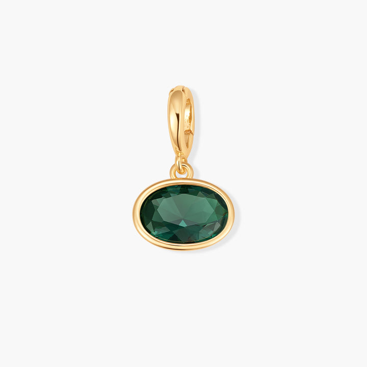 Sadie Oval Bezel Birthstone Charm