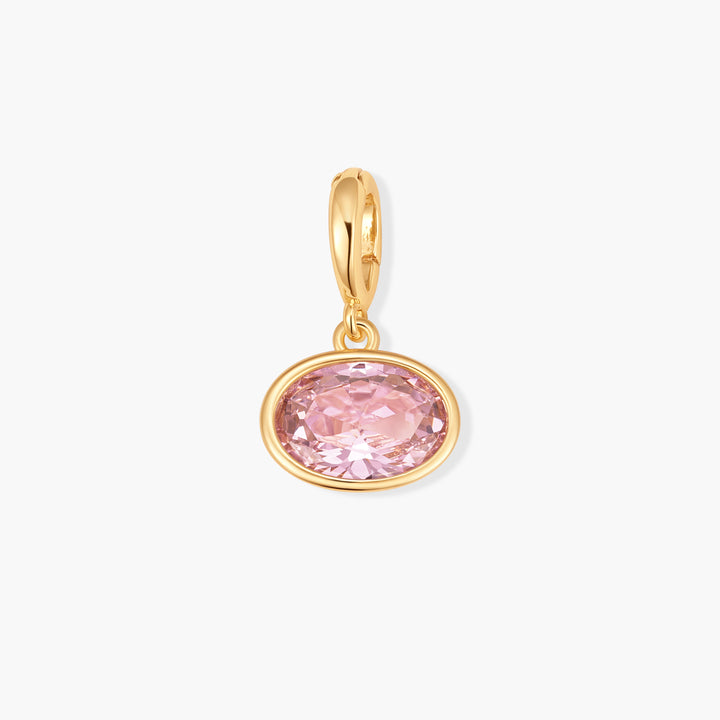 Sadie Oval Bezel Birthstone Charm
