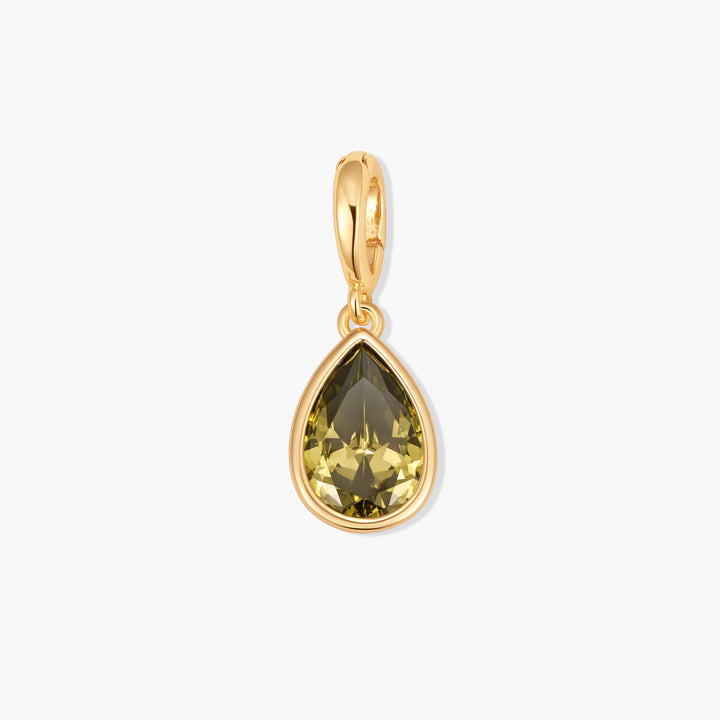 Sadie Teardrop Bezel Birthstone Charm