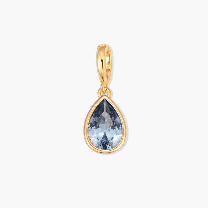 Sadie Teardrop Bezel Birthstone Charm