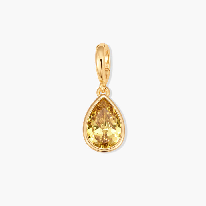 Sadie Teardrop Bezel Birthstone Charm