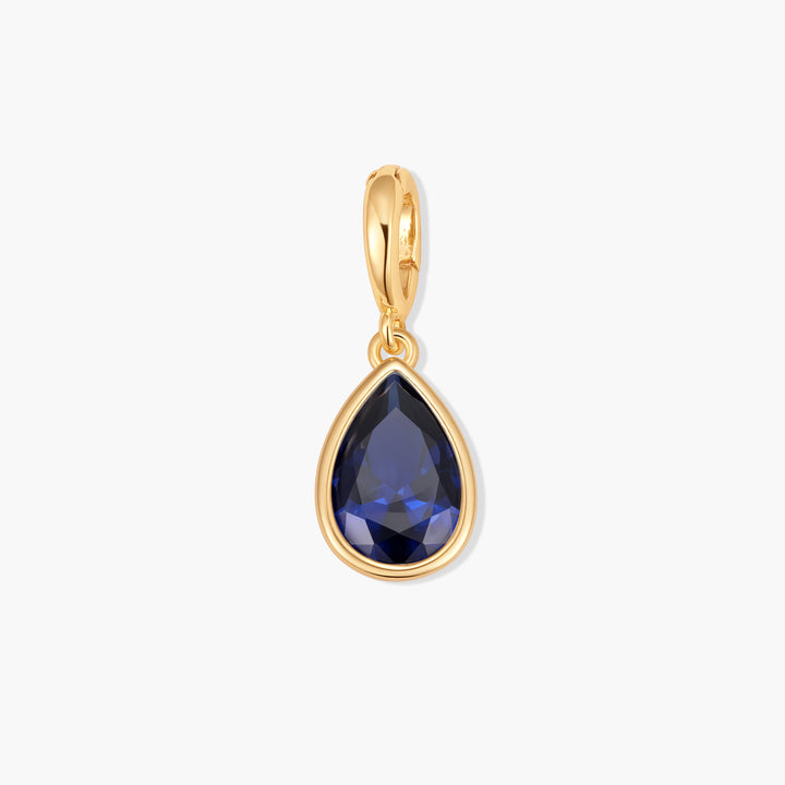 Sadie Teardrop Bezel Birthstone Charm