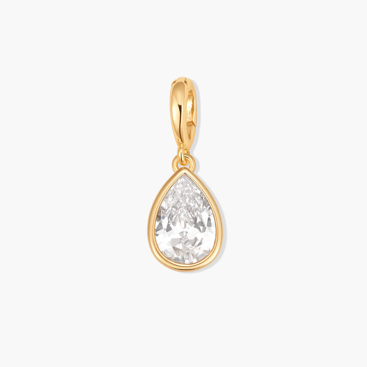 Sadie Teardrop Bezel Birthstone Charm