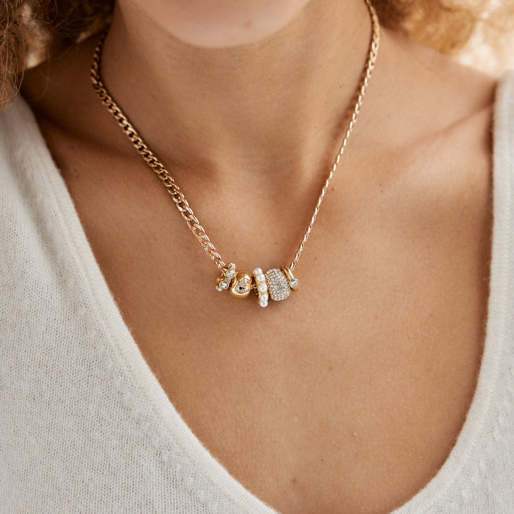 Gaby Crystal Puffy Bezel Bead