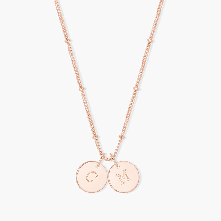 Madeline Two Initial Pendant
