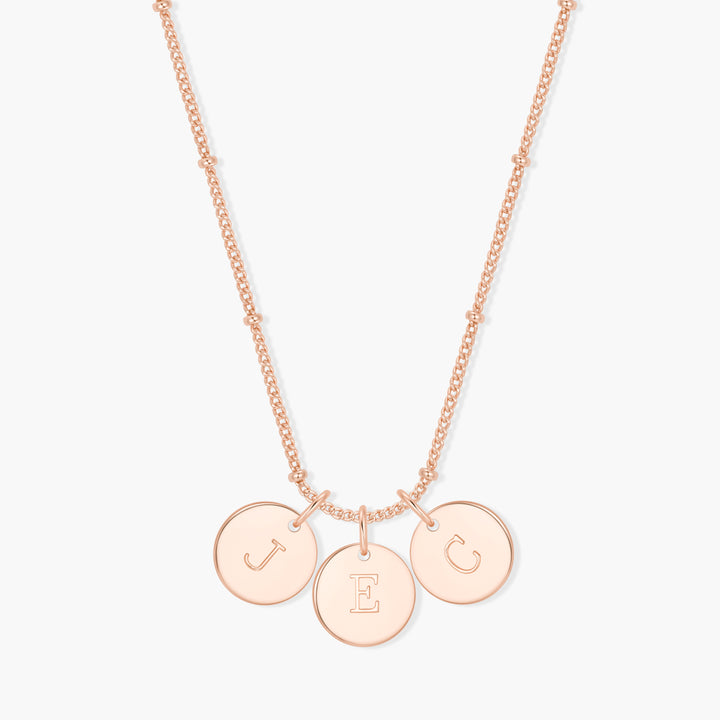 Madeline Three Initial Pendant