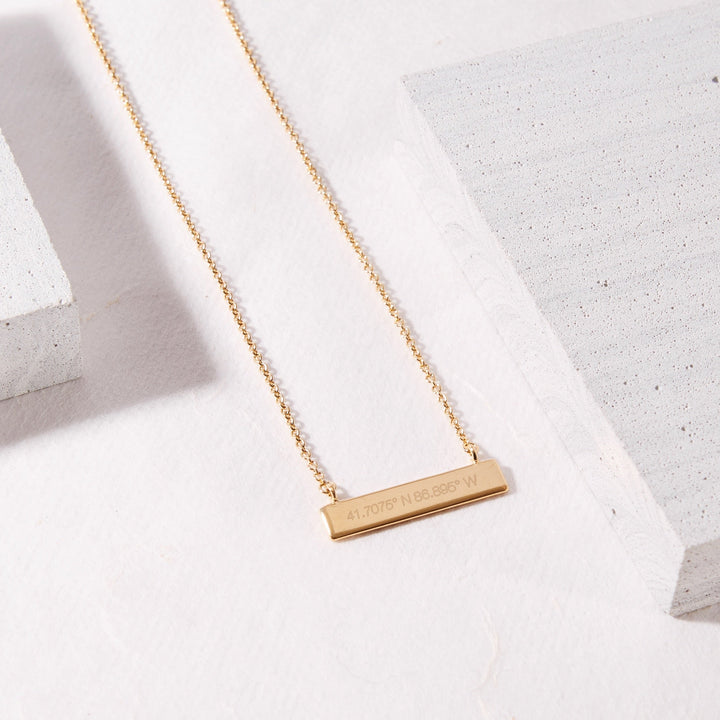 Coordinate Bar Necklace