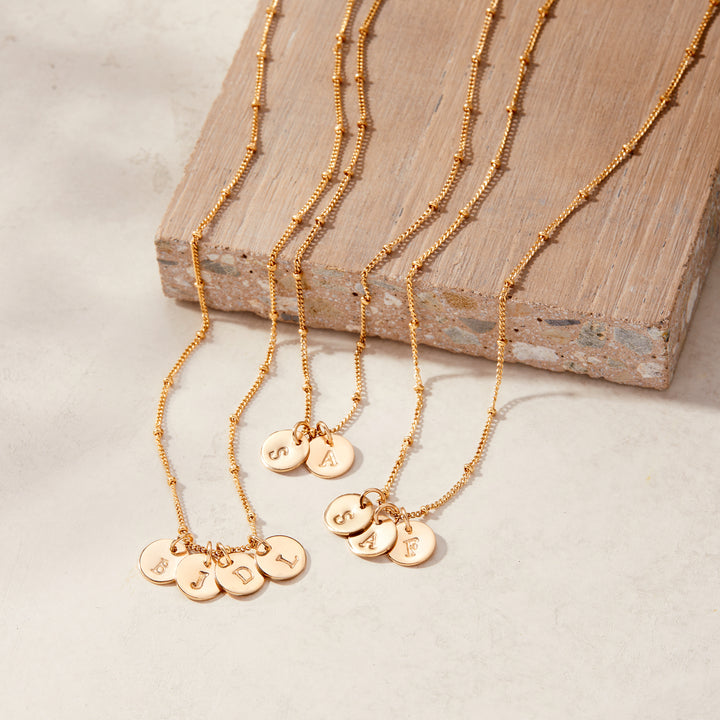 Madeline Three Initial Pendant