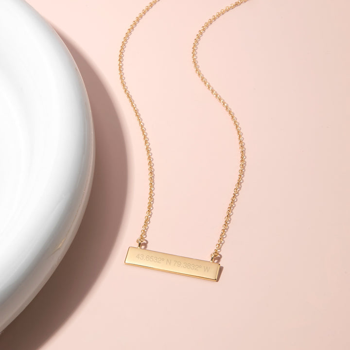 Coordinate Bar Necklace